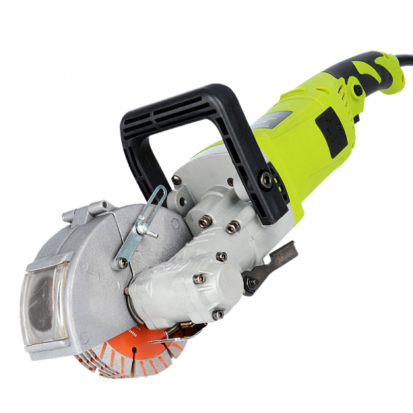 Industrial 4000 watt electric concrete wall slotting machine, automatic cement wall chasing device installation, cutting equipment construction