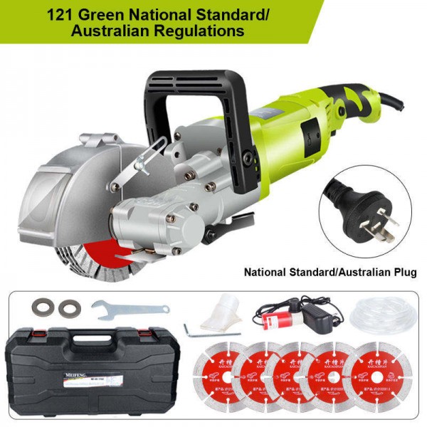 Industrial 4000 watt electric concrete wall slotting machine, automatic cement wall chasing device installation, cutting equipment construction